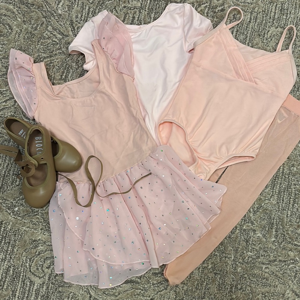 Girls Pink Ballet Dancewear Set